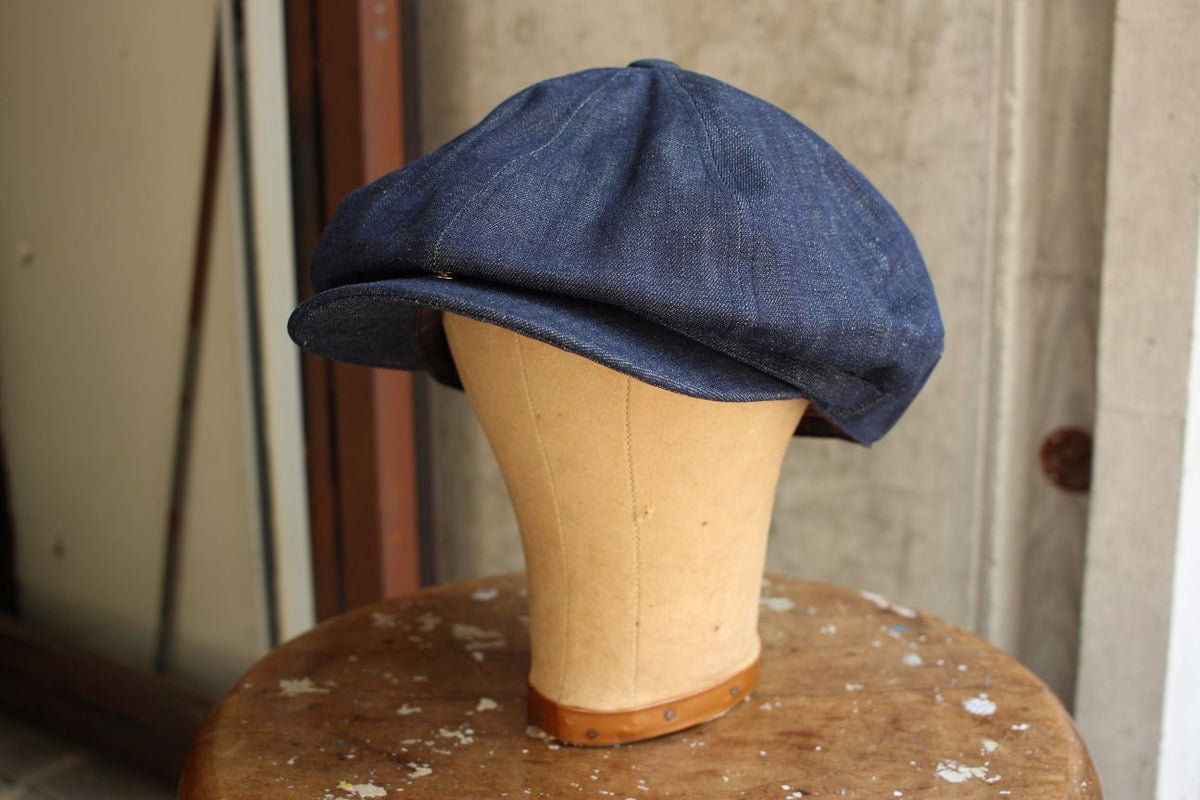 帽子 ADJUSTABLE COSTUME CASQUETTE ADJUSTABLE COSTUME / 20's Style Casquette (AC-071A,INDIGO