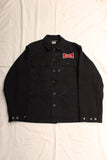 FREEWHEELERS / "A F A" GRUNTS JACKET (#2521013,YARN-DYED RUDE BLACK)