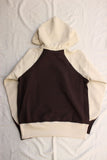 FREEWHEELERS / "AFTER HOODED SWEAT SHIRT RAGLAN SLEEVE" (#2434009,JET BLACK × DRY CREAM)