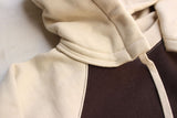 FREEWHEELERS / "AFTER HOODED SWEAT SHIRT RAGLAN SLEEVE" (#2434009,JET BLACK × DRY CREAM)