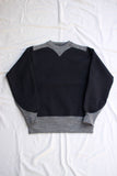 FREEWHEELERS / "ATHLETIC SWEAT SHIRT" SPECIAL HEAVY WEIGHT (#2334012,JET NAVY × GRAINED CHARCOAL GRAY)