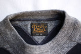 FREEWHEELERS / "ATHLETIC SWEAT SHIRT" SPECIAL HEAVY WEIGHT (#2334012,JET NAVY × GRAINED CHARCOAL GRAY)