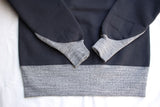 FREEWHEELERS / "ATHLETIC SWEAT SHIRT" SPECIAL HEAVY WEIGHT (#2334012,JET NAVY × GRAINED CHARCOAL GRAY)