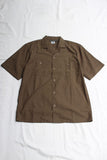 FREEWHEELERS / "Brucie" OPEN COLLARED SHORT SLEEVE SHIRT (#2523007,DARK OLIVE)