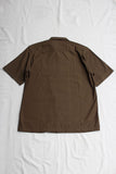FREEWHEELERS / "Brucie" OPEN COLLARED SHORT SLEEVE SHIRT (#2523007,DARK OLIVE)