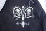 FREEWHEELERS / "KNUCKLE BONES" on "AAF 90thBG 400thBSQ" CIVILIAN DECK JACKET (#2531004,DARK NAVY)