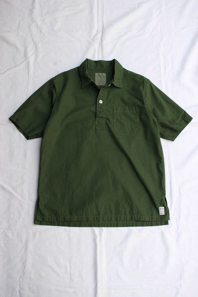 COLIMBO / COMPTON M55 TYPE PULLOVER SHIRT S/S (ZY-0302,EVER GREEN)