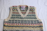 JAMIESON'S for ADJUSTABLE COSTUME / FAIRISLE SLIPOVER (AK-038,BEIGE)