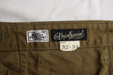 FREEWHEELERS / "GRUNTS" CUT-LENGTH TROUSERS (#2522013,OLIVE)