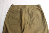 FREEWHEELERS / "GRUNTS" CUT-LENGTH TROUSERS (#2522013,OLIVE)