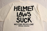 FREEWHEELERS / "HELMET LAWS SUCK" (#2525013,OFF-WHITE)