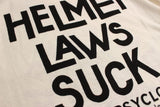 FREEWHEELERS / "HELMET LAWS SUCK" (#2525013,OFF-WHITE)