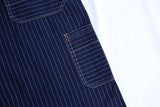 FREEWHEELERS / "LONGSHOREMAN" OVERALLS (#2512001,INDIGO WABASH STRIPE)