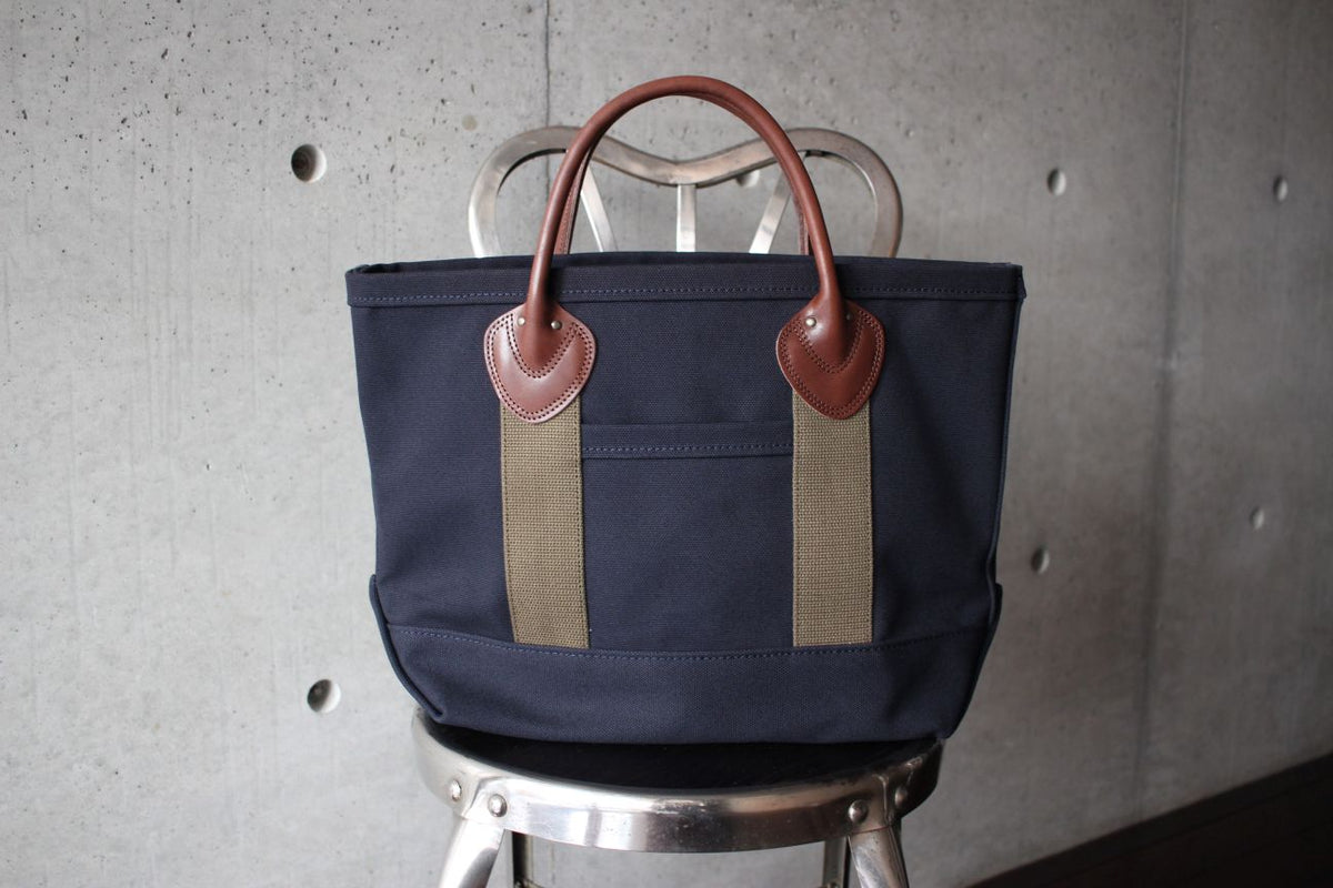 バッグ Workers Leather Handle Tote Bag Navy WORKERS / Leather Handle Tote Medium (Navy) – McFly Online Store