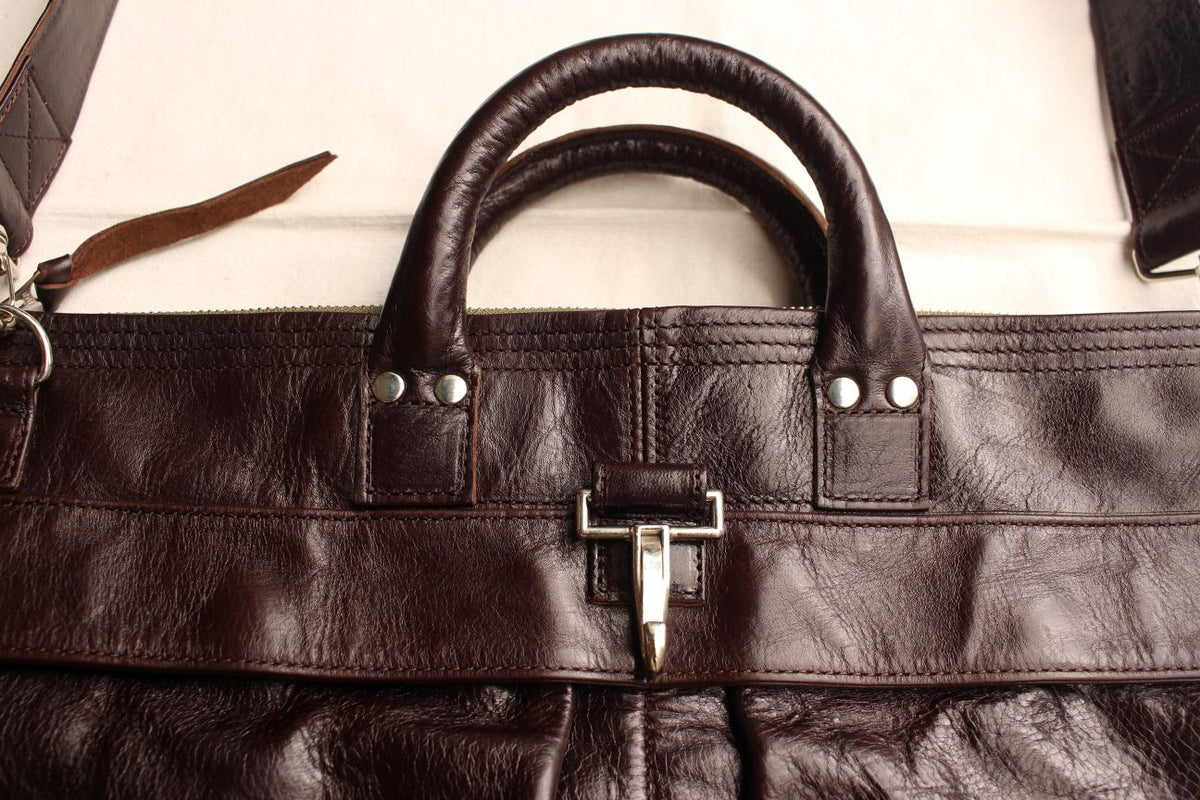 バッグ Rainbow Country All Leather Tote Bag Rainbow Country / Leather Helmet Bag (RCL-60004,SEAL BROWN