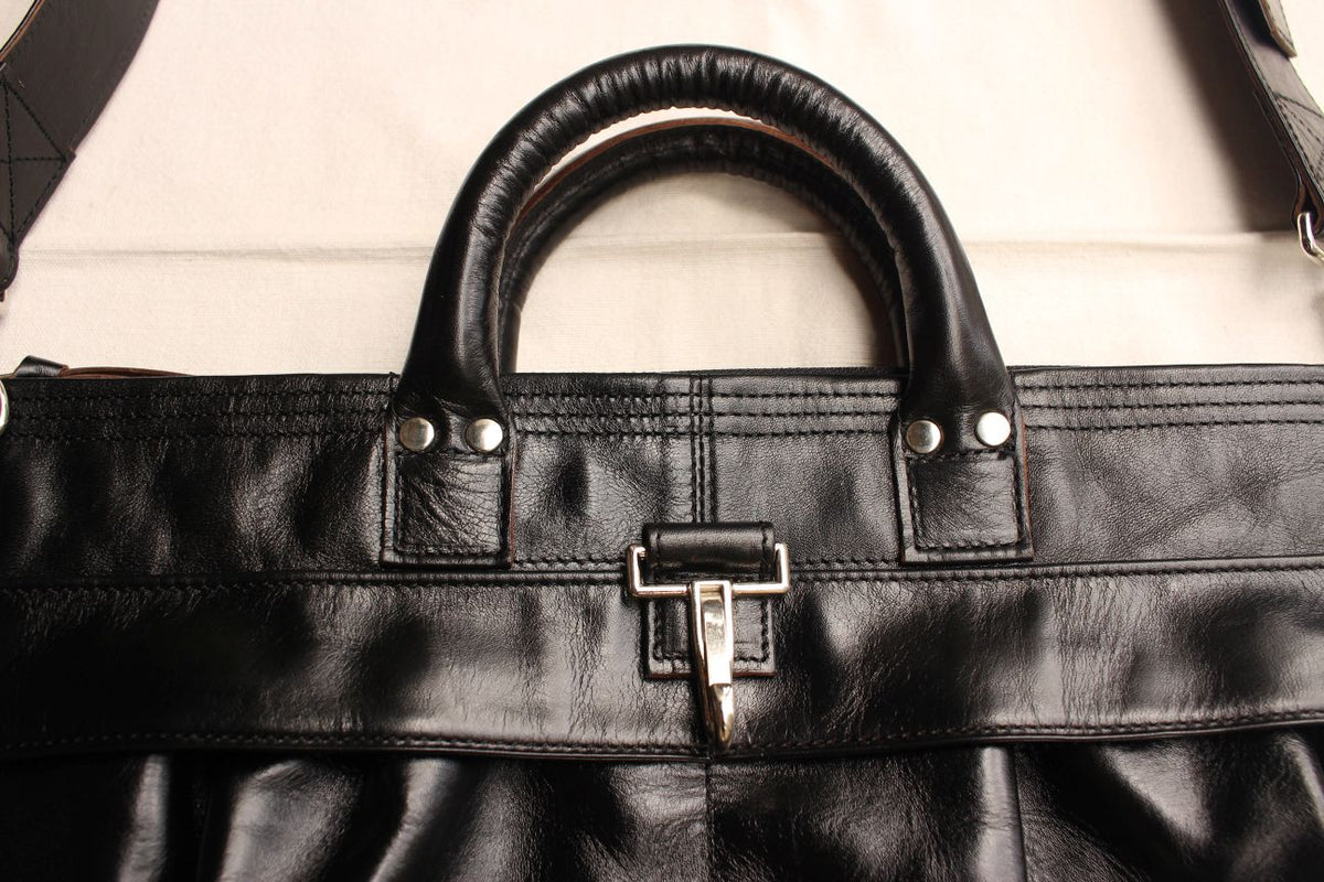 Rainbow Country / Leather Helmet Bag (RCL-60004,BLACK) / 2025