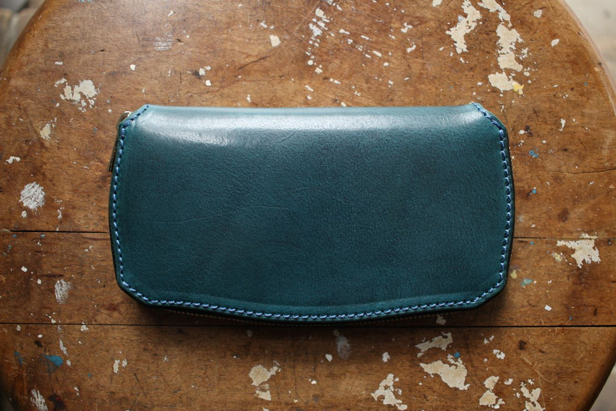 マニフォールド　ROUND FASTENER WALLET MANIFOLD / ROUND FASTENER WALLET (MW-11 DO,BLUE GRAY