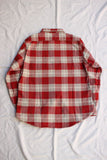 FREEWHEELERS / "NOMAD" WORK SHIRT (#2433001,ORANGE RED × GRAY BEIGE × CREAM × GREEN)