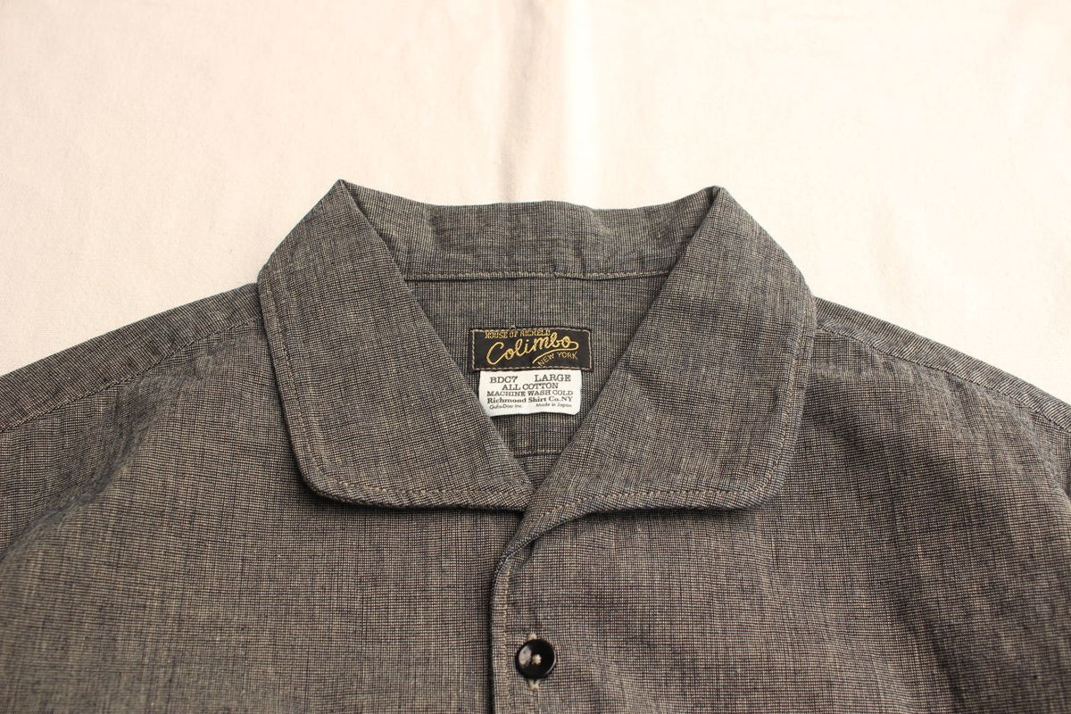 COLIMBO / PIEDMONT PLAY SHIRT S/S (ZZ-0307,INDIGO PIN HEAD CHECK)