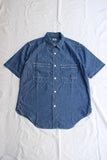 FREEWHEELERS / "Peace Valley" SHORT SLEEVE SHIRT (#2523005,INDIGO)