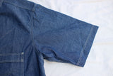 FREEWHEELERS / "Peace Valley" SHORT SLEEVE SHIRT (#2523005,INDIGO)