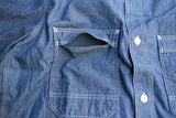 FREEWHEELERS / "Peace Valley" SHORT SLEEVE SHIRT (#2523005,INDIGO)