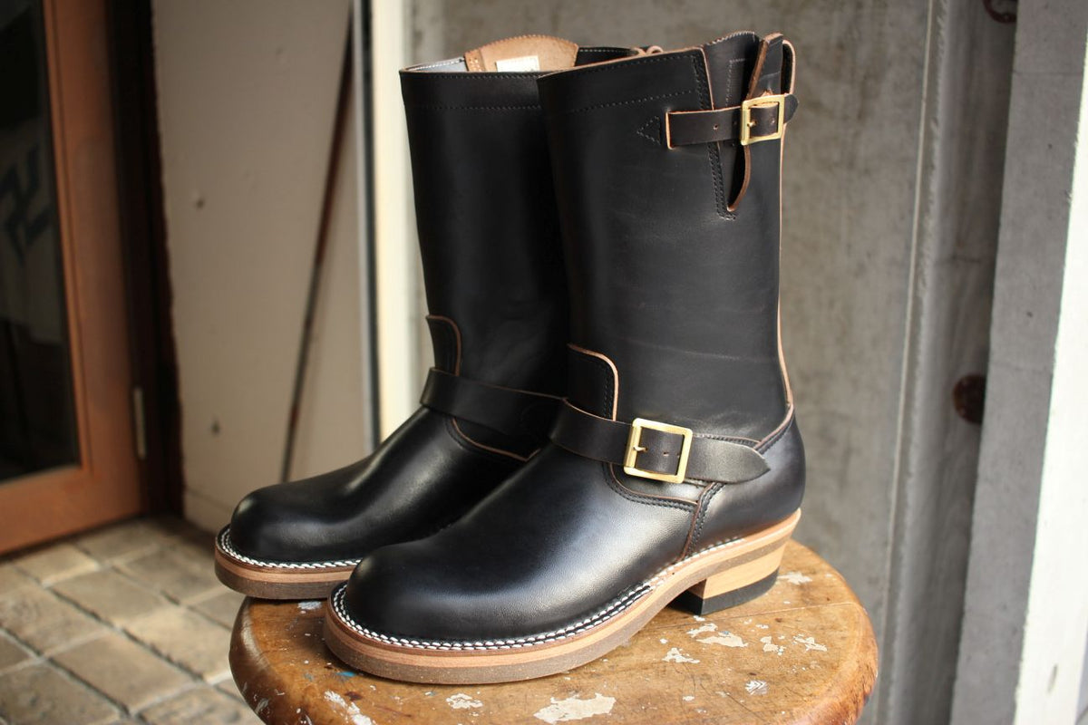 【新品】ROLLING DUB TRIO ROOTS ENGINEER US7H Rolling Dub Trio - Roots Engineer Boots - Horsebutt Black