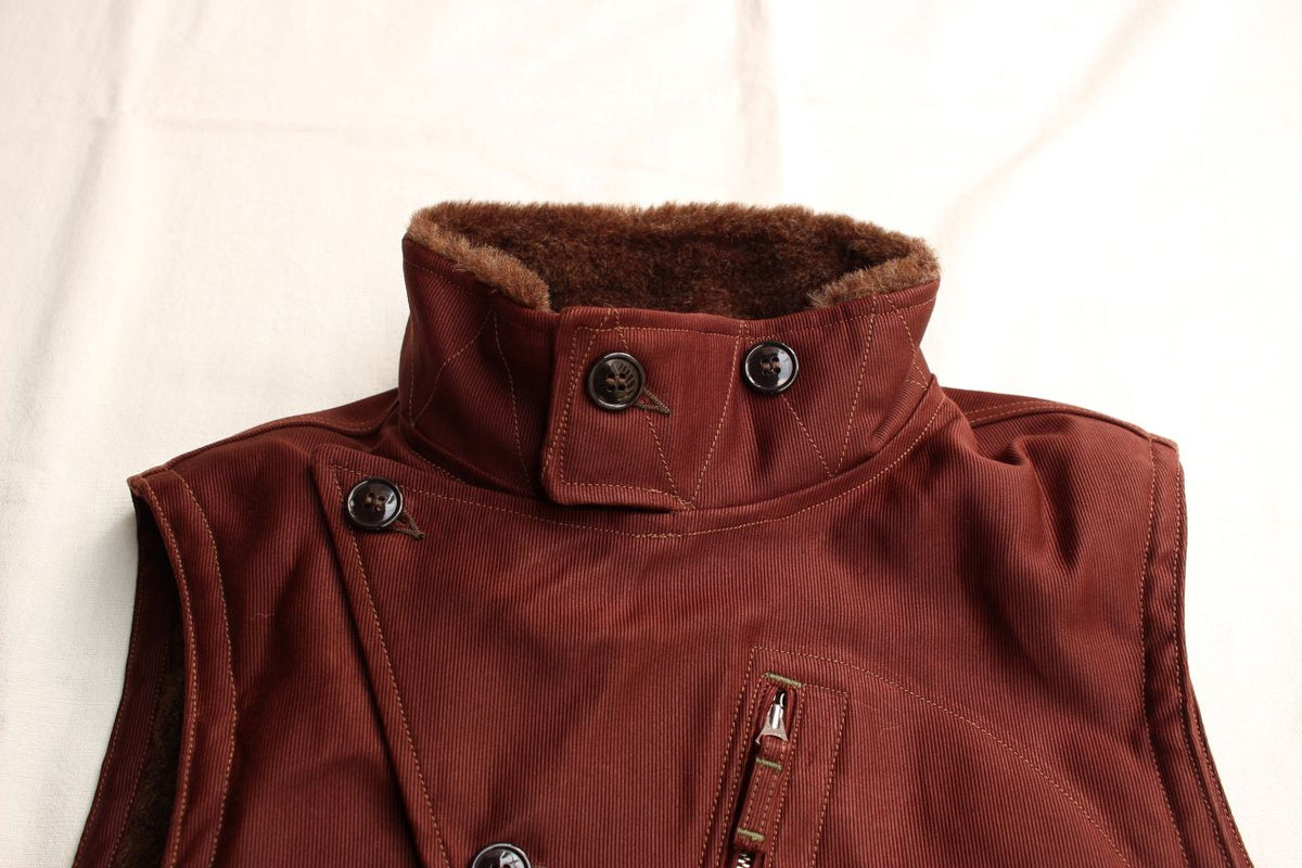 FREEWHEELERS / WINTER AVIATORS' VEST (#2331009,RED BROWN)