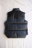 Rainbow Country / ALL LEATHER DOWN VEST (RCL-10037HC,NAVY) / 2016 model