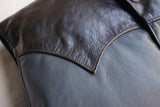 Rainbow Country / ALL LEATHER DOWN VEST (RCL-10037HC,NAVY) / 2016 model