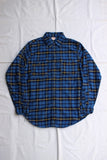FREEWHEELERS / "BAKEHEAD SHIRT" (#1533000,BLUE × NAVY × YELLOW)