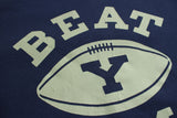 FREEWHEELERS / "BEAT 'EM" ATHLETIC SWEAT SHIRT (#2234004,OLD NAVY × DRY CREAM)