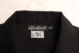FREEWHEELERS / "Cal" OPEN-COLLARED SHORT SLEEVE SHIRT (#2223011,RUDE BLACK)