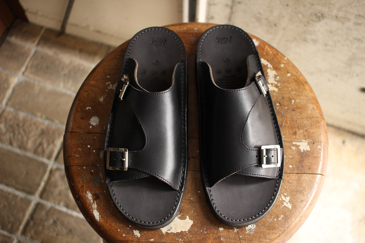 TOKYO SANDAL / DOUBLE MONK SANDAL (TS-C02,BLACK 