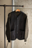 FREEWHEELERS / "Delaware" VEST (#2031019,CHARCOAL BLACK GRAIN)