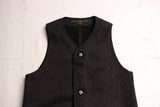 FREEWHEELERS / "Delaware" VEST (#2031019,CHARCOAL BLACK GRAIN)