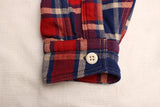 FREEWHEELERS / "ENGINEER" WORK SHIRT (#2133003,DARK BLUE × DARK RED × CREAM)