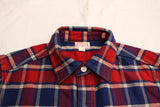 FREEWHEELERS / "ENGINEER" WORK SHIRT (#2133003,DARK BLUE × DARK RED × CREAM)