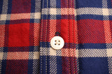 FREEWHEELERS / "ENGINEER" WORK SHIRT (#2133003,DARK BLUE × DARK RED × CREAM)