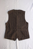 FREEWHEELERS / "GANDY DANCER" VEST (#2021007,GRAINED BROWN STRIPE)