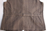 FREEWHEELERS / "GANDY DANCER" VEST (#2021007,GRAINED BROWN STRIPE)