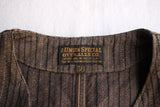 FREEWHEELERS / "GANDY DANCER" VEST (#2021007,GRAINED BROWN STRIPE)