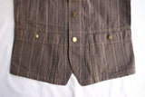 FREEWHEELERS / "GANDY DANCER" VEST (#2021007,GRAINED BROWN STRIPE)