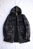 FREEWHEELERS / GARIBALDI COAT (#1131034,CHARCOAL GRAY × JET BLACK)