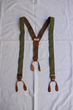 FREEWHEELERS / HEAVY STRONGHOLD SUSPENDERS (#2417010,EVERGREEN × MUSTARD × SMOKE BROWN)