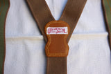 FREEWHEELERS / HEAVY STRONGHOLD SUSPENDERS (#2417010,EVERGREEN × MUSTARD × SMOKE BROWN)