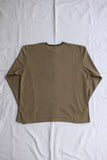 FREEWHEELERS / "HENLEY NECK LONG SLEEVE SHIRT" VINTAGE STYLE HYBRID UNDERWEAR (#2136001,ALPHA GREEN × OLVE DRAB)