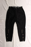 FREEWHEELERS / "Jackson" BREECHES (#2022002,YARN-DYED DEEP BLACK)