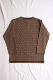 COLIMBO / LANGUEDOC JACQUARD BOAT NECK SHIRT (ZV-0434,CAMEL)