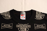 FREEWHEELERS / "MOTOR PSYCLONE ALL OVER PRINT" SET-IN SHORT SLEEVE T-SHIRT (#2225027,SHADY BLACK)
